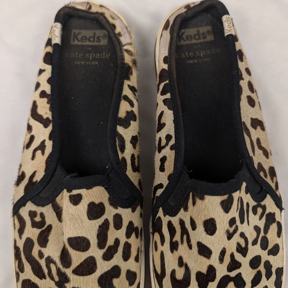Keds x Kate Spade Women's Size 8.5 Double Decker Slip-on Sneakers Leopard Print - Picture 7 of 9